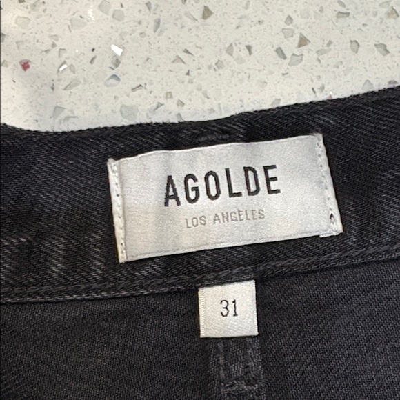 NWT! Agolde Denim Black Parker Short Trance size 31 - Picture 6 of 11